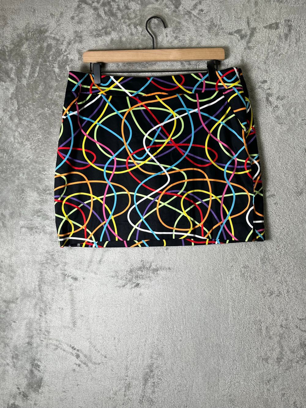 Loudmouth Golf Scribblz Skort Colorful Print Stretch Athletic Skirt Women's‎ 12